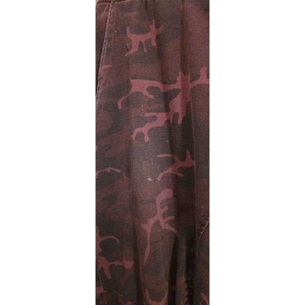 Ring of Fire M Oxblood Camo Jogger Pants Burgundy Streetwear Grunge Skater - Picture 3 of 5